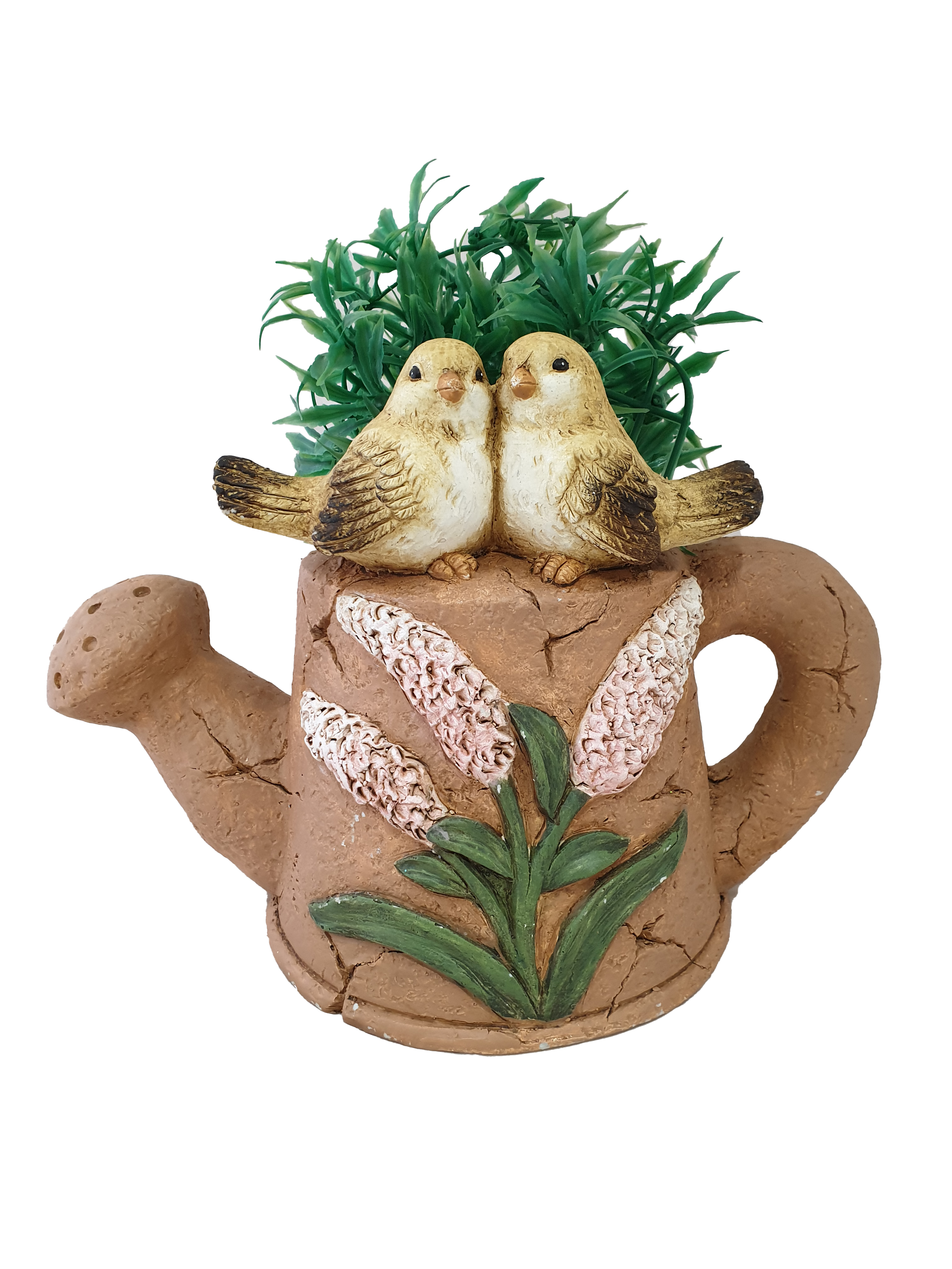 G0327 Birds on Watering Can planter 4/Ctn