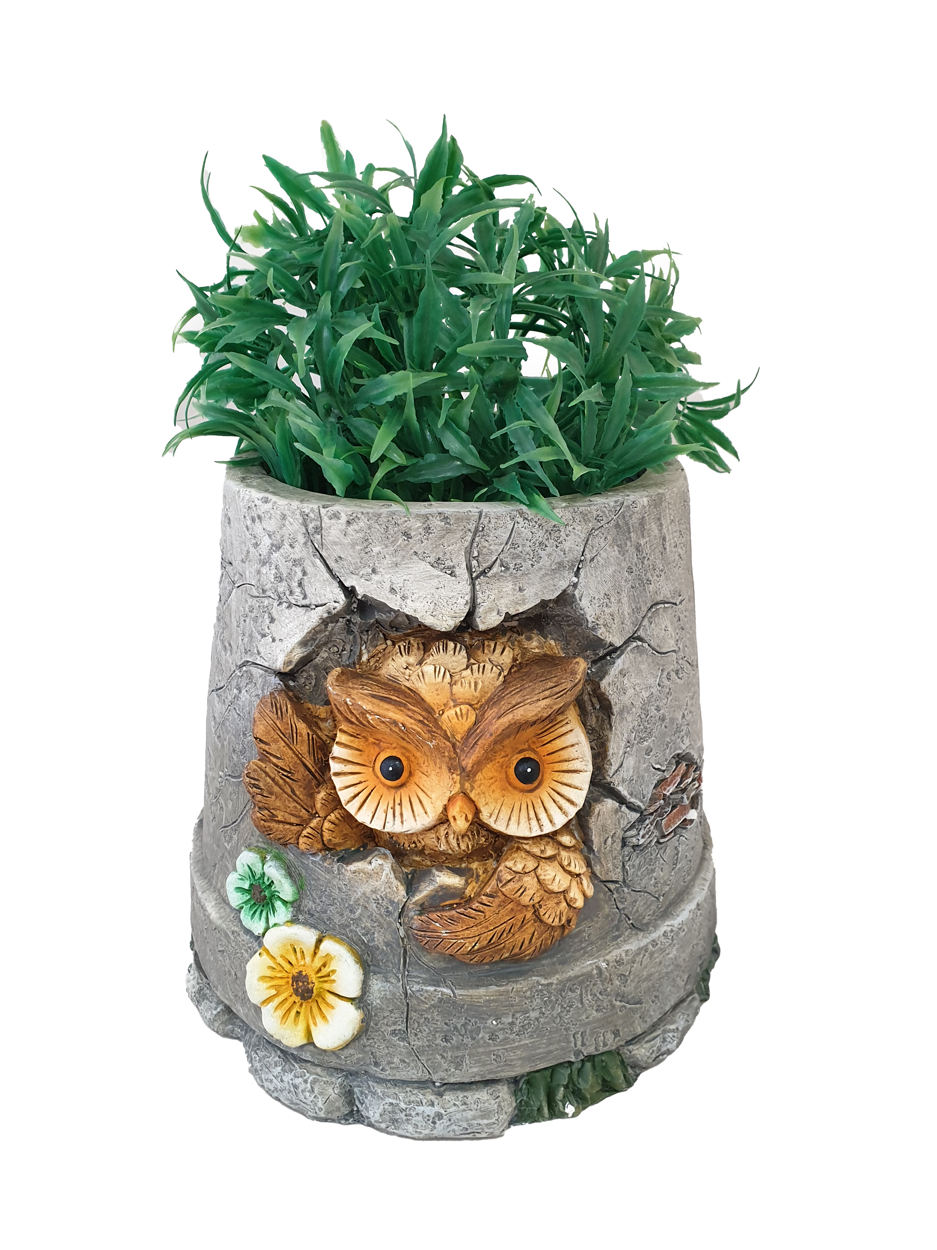 G0331 Owl in Pot Planter 4/Ctn