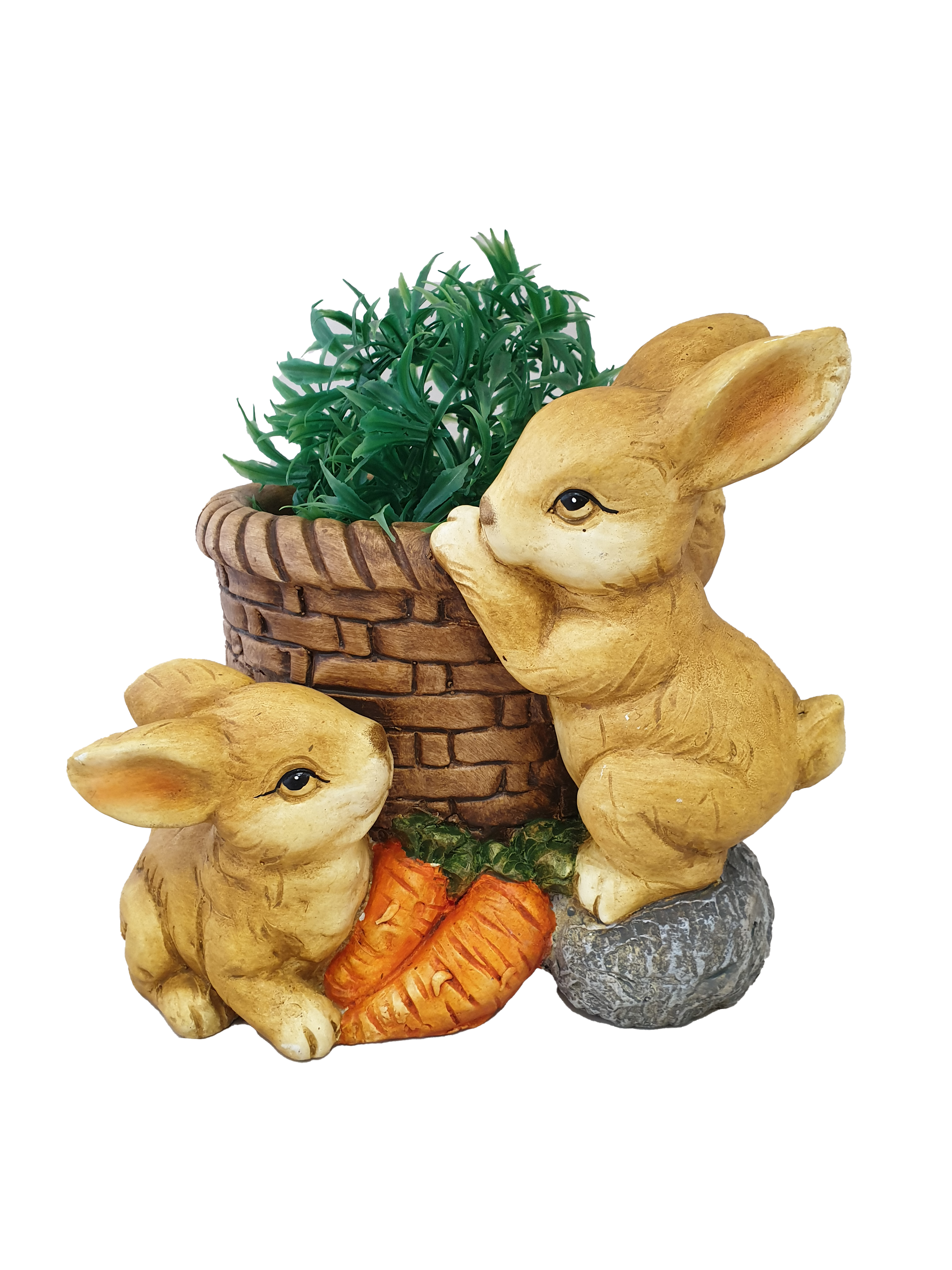 G0336 Rabbits Playing Around planter 3/Ctn