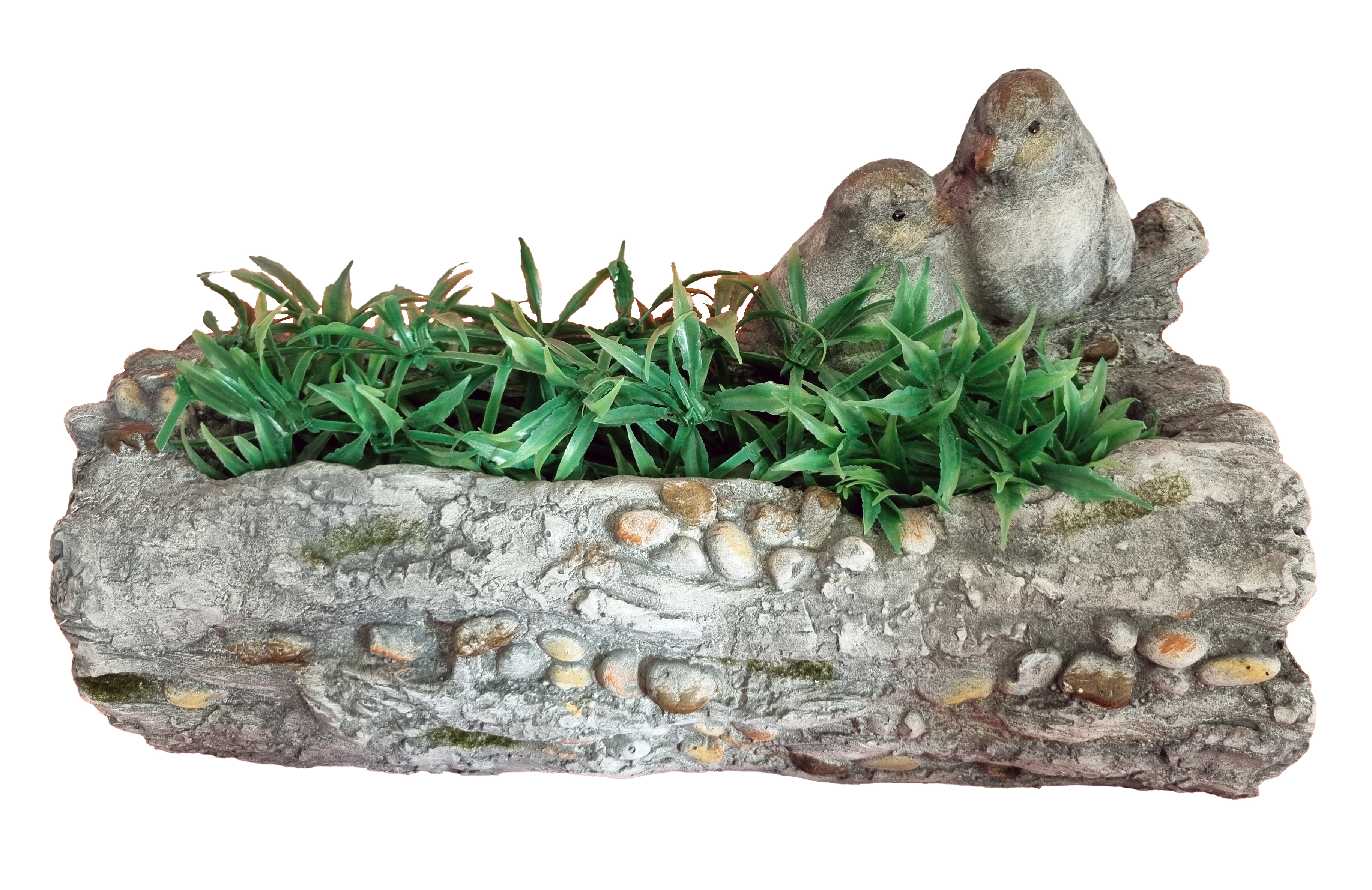 G0346 Birds onBack  Stone Effect Planter 3/Ctn