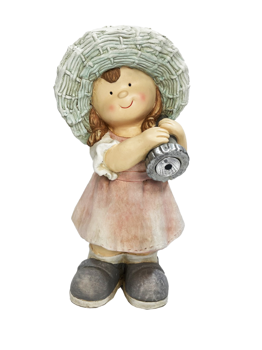 G0358 Girl Holding Solar Light 2/Ctn