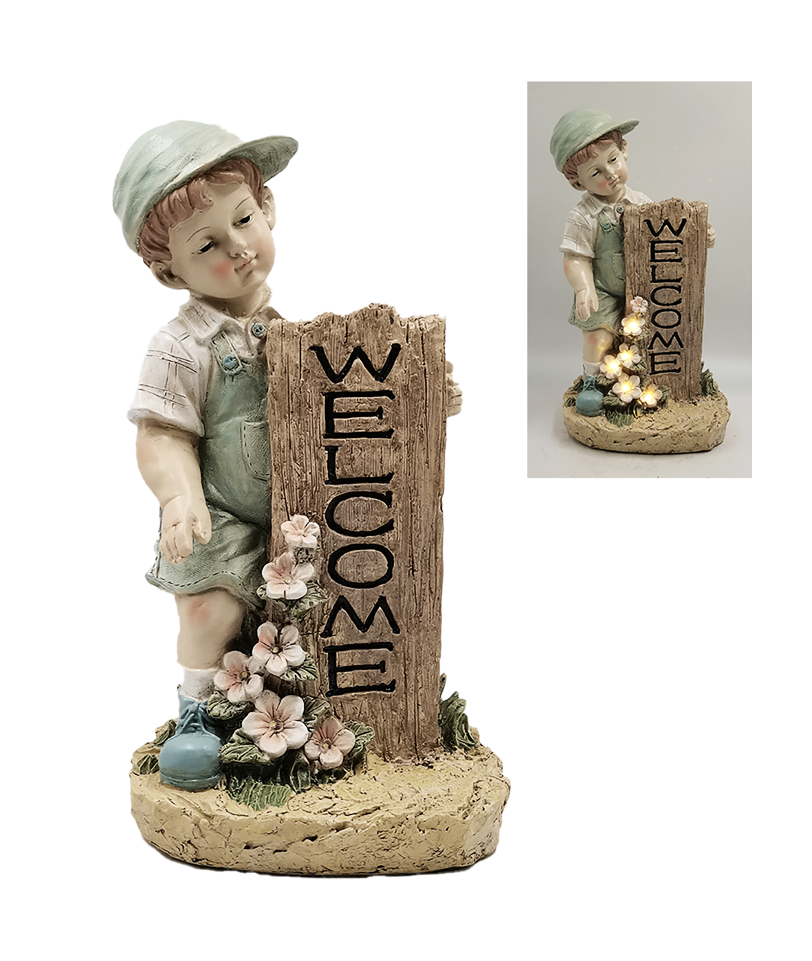 G0370 Boy with Welcome Sign 2/Ctn