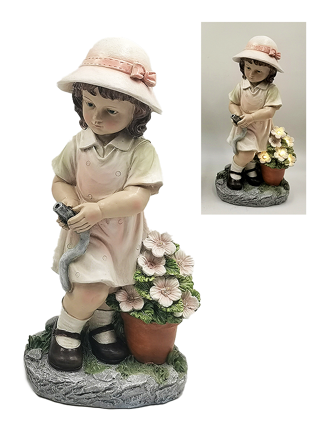G0374 Girl with Solar Flowers 4/Ctn