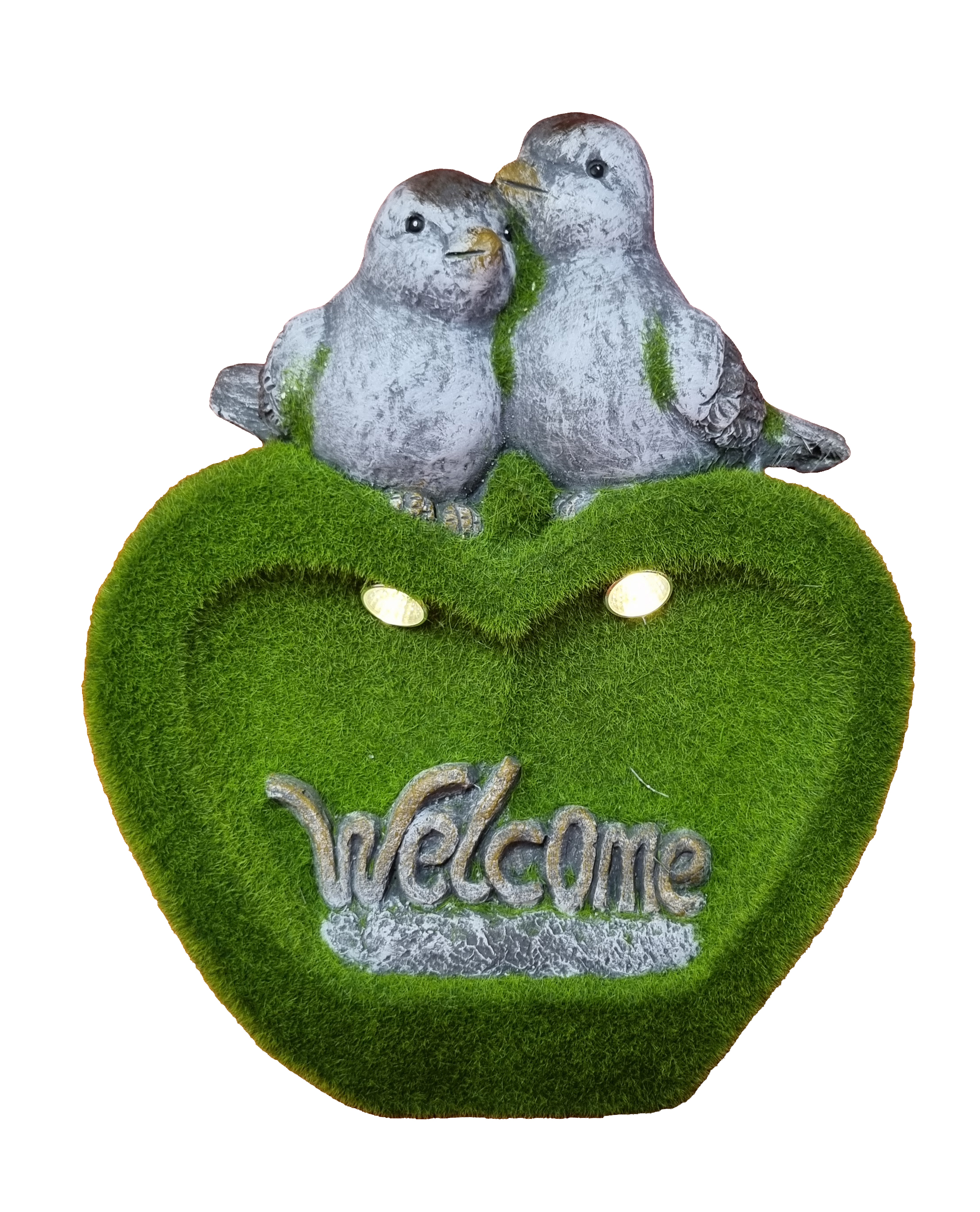 G0378 Birds on Flocked Welcome Sign 3/Ctn