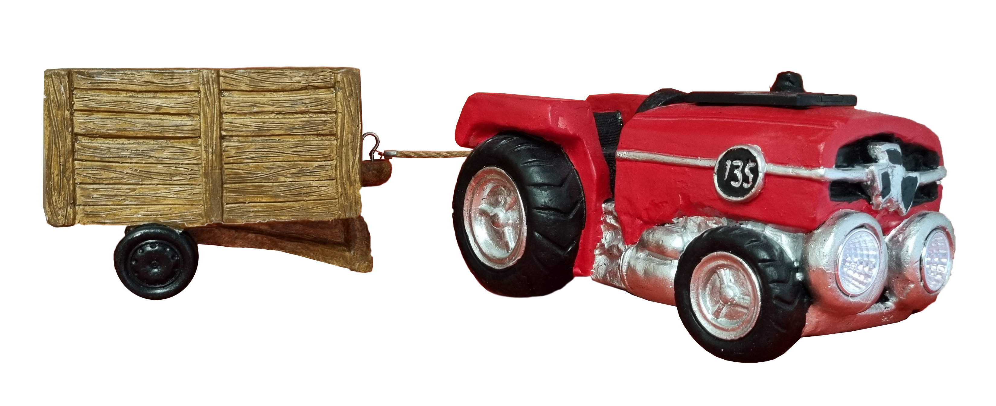 G0387 Red 135 Tractor with Planter Trailer 4/Ctn