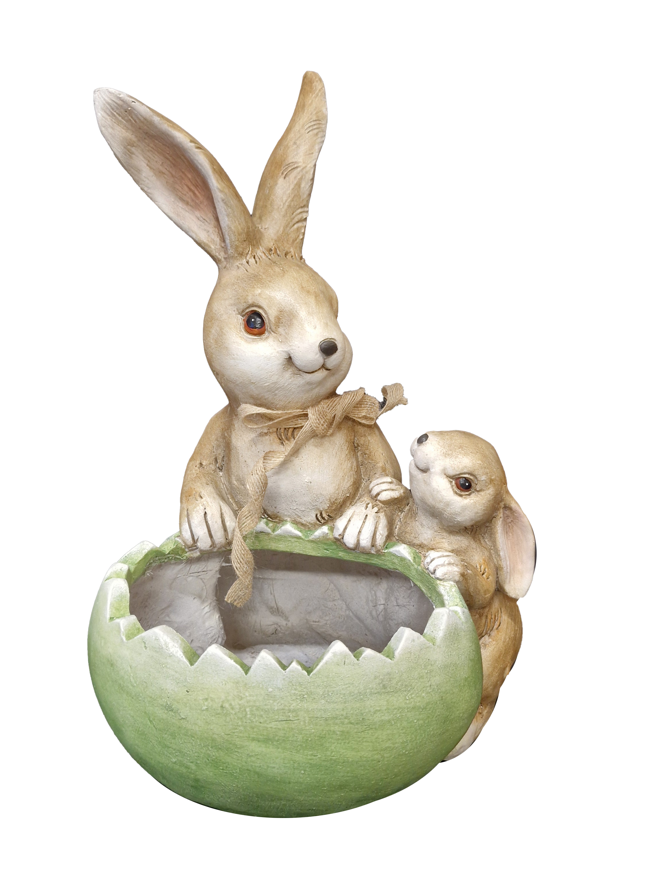 G0466 Mom & Baby Rabbit Planter 2/Ctn