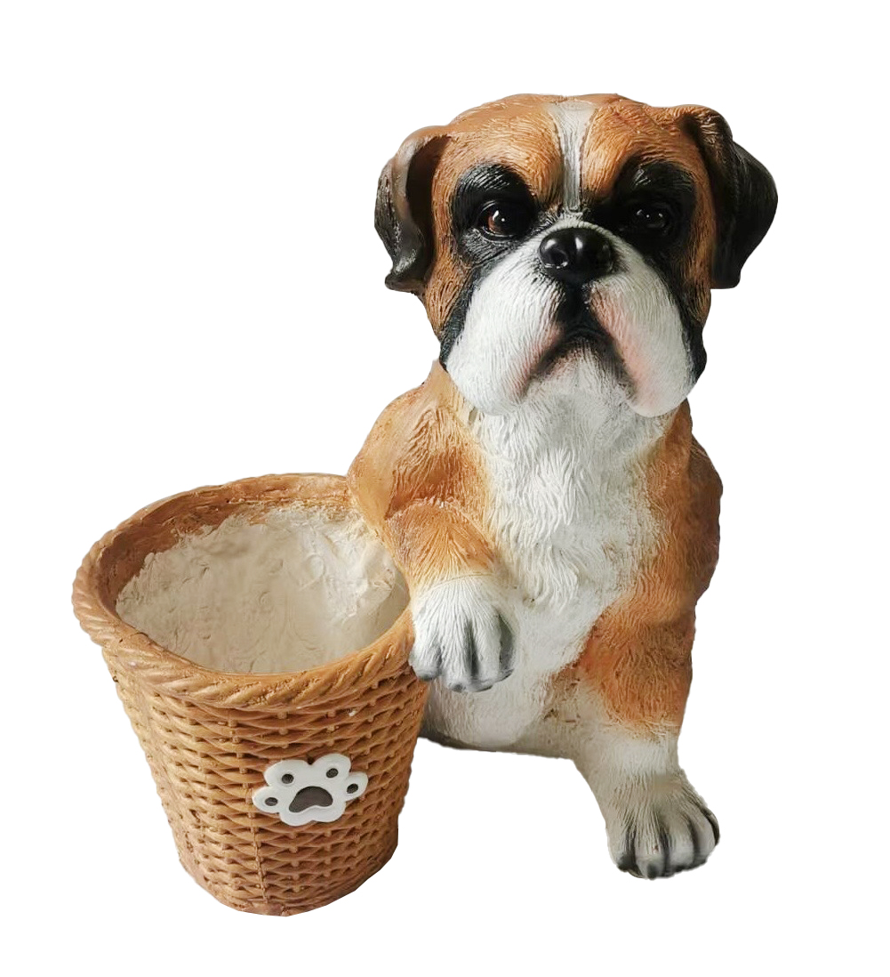 G0470 Boxer Dog Planter 2/Ctn