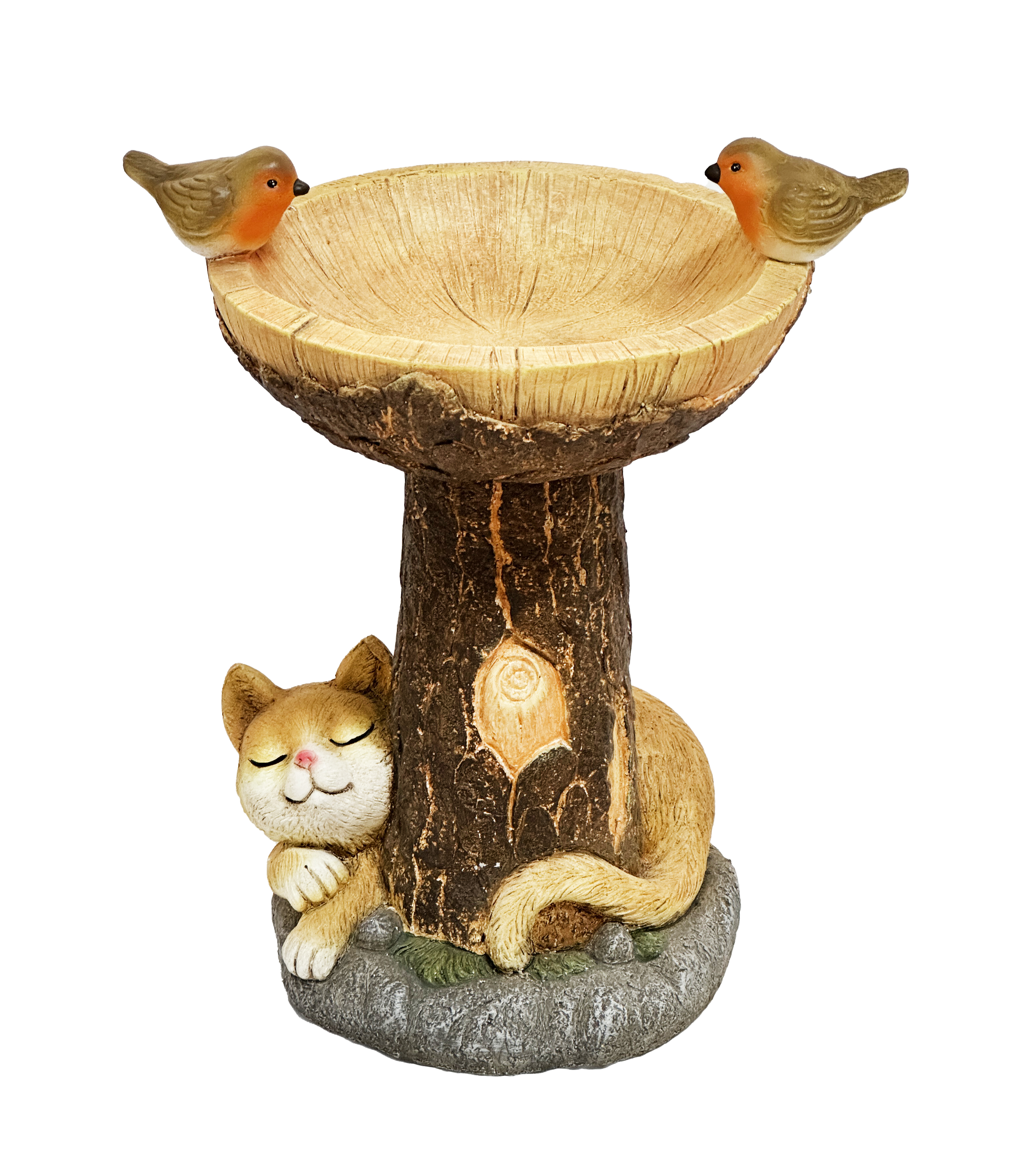 G0475 Sleeping Cat Bird Feeder 1/Ctn
