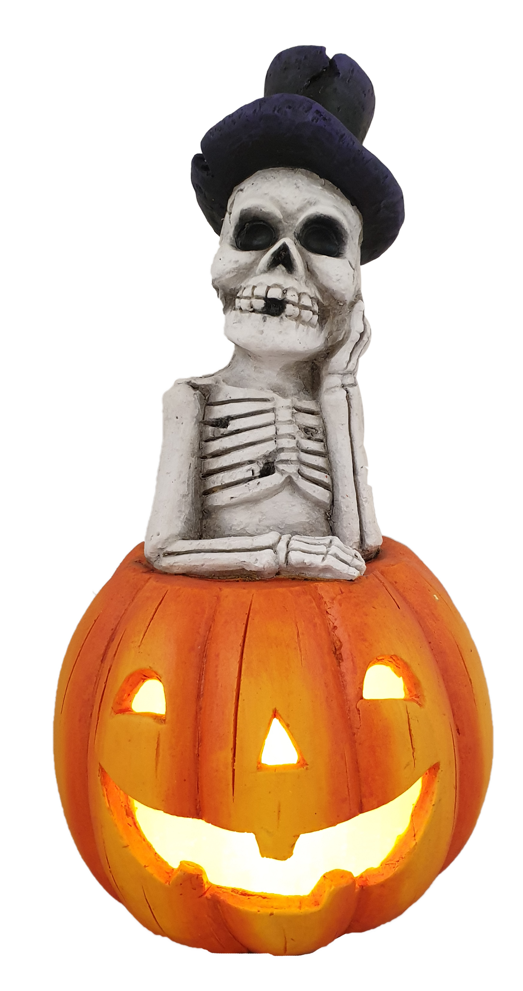 H31 Skeleton on Lighting Pumpkin 3/Ctn