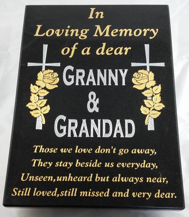 Large Vertical Personalised Plaque - 9101
