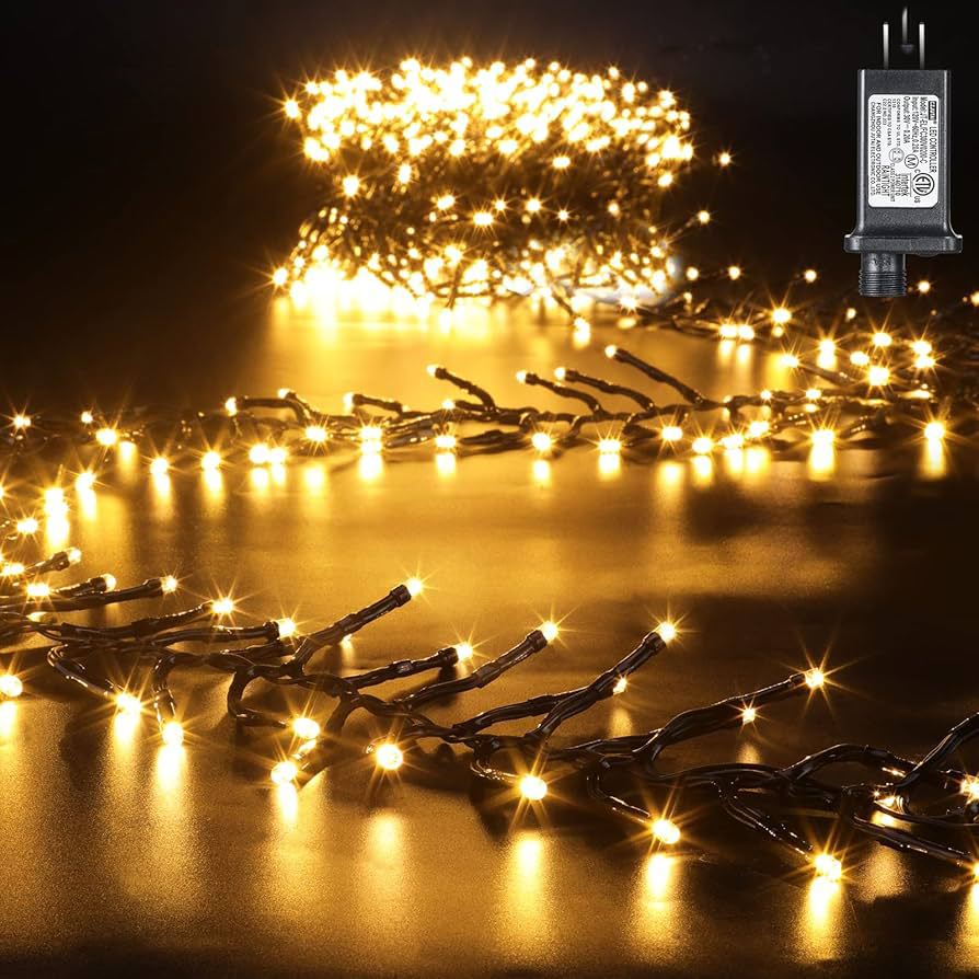 CH1224 2000 Warm White LED Cluster Lights 12/Ctn